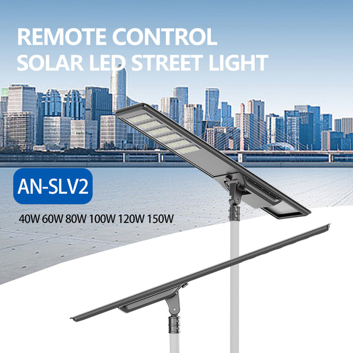 40W 60W 80W 100W 120W 150W All-in-One Integrated Solar Powered LED Street Lights