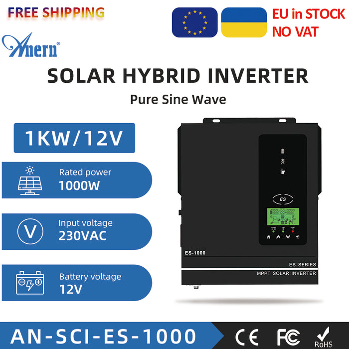 220/230/240VAC 48VDC 10200W High Frequency Off-grid Hybrid Solar Inverter