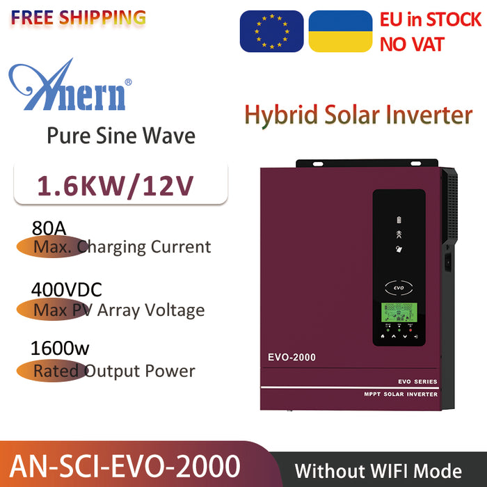 2000w 230VAC 12VDC Solar Hybrid Inverter