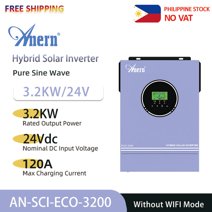 6.2KW 48VDC Off-Grid Hybrid Solar Inverter with MPPT Charger