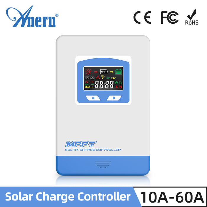 12V/24V 20A 30A 40A 60A MPPT Solar Charge Controller with LCD Display